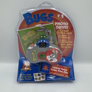 Bugs Bunny Looney Tunes Point & Shoot Camera Sealed Pack W Film & Album New 1998